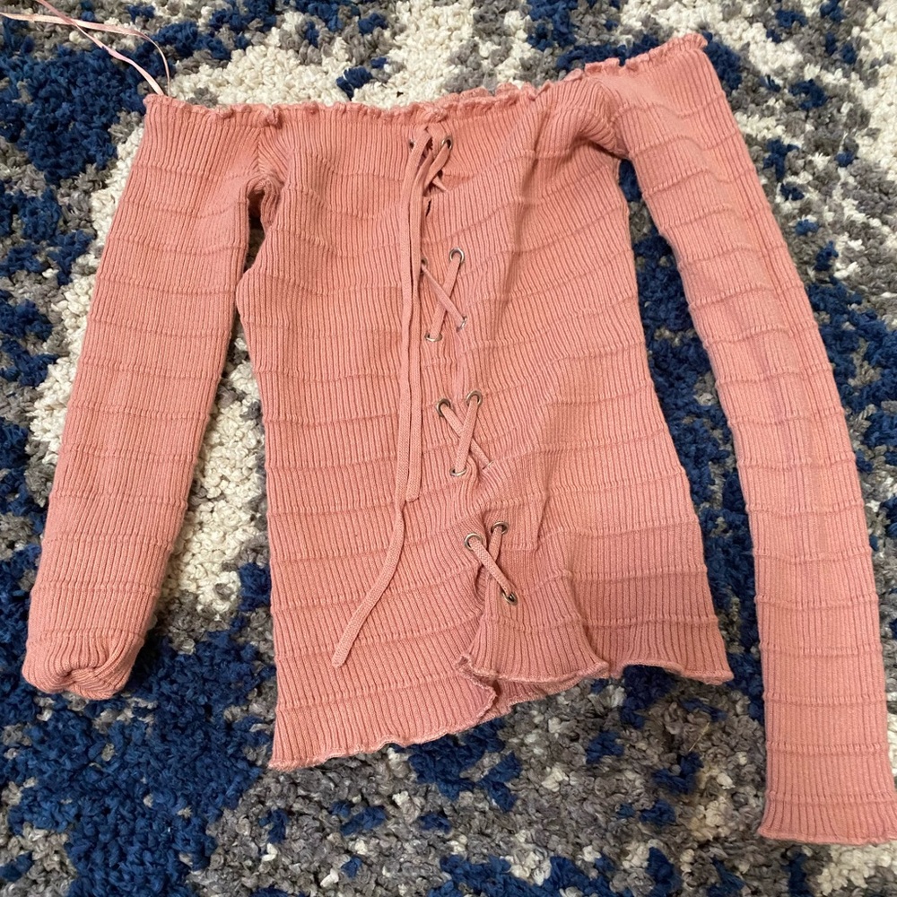 American eagle tight corset shirt